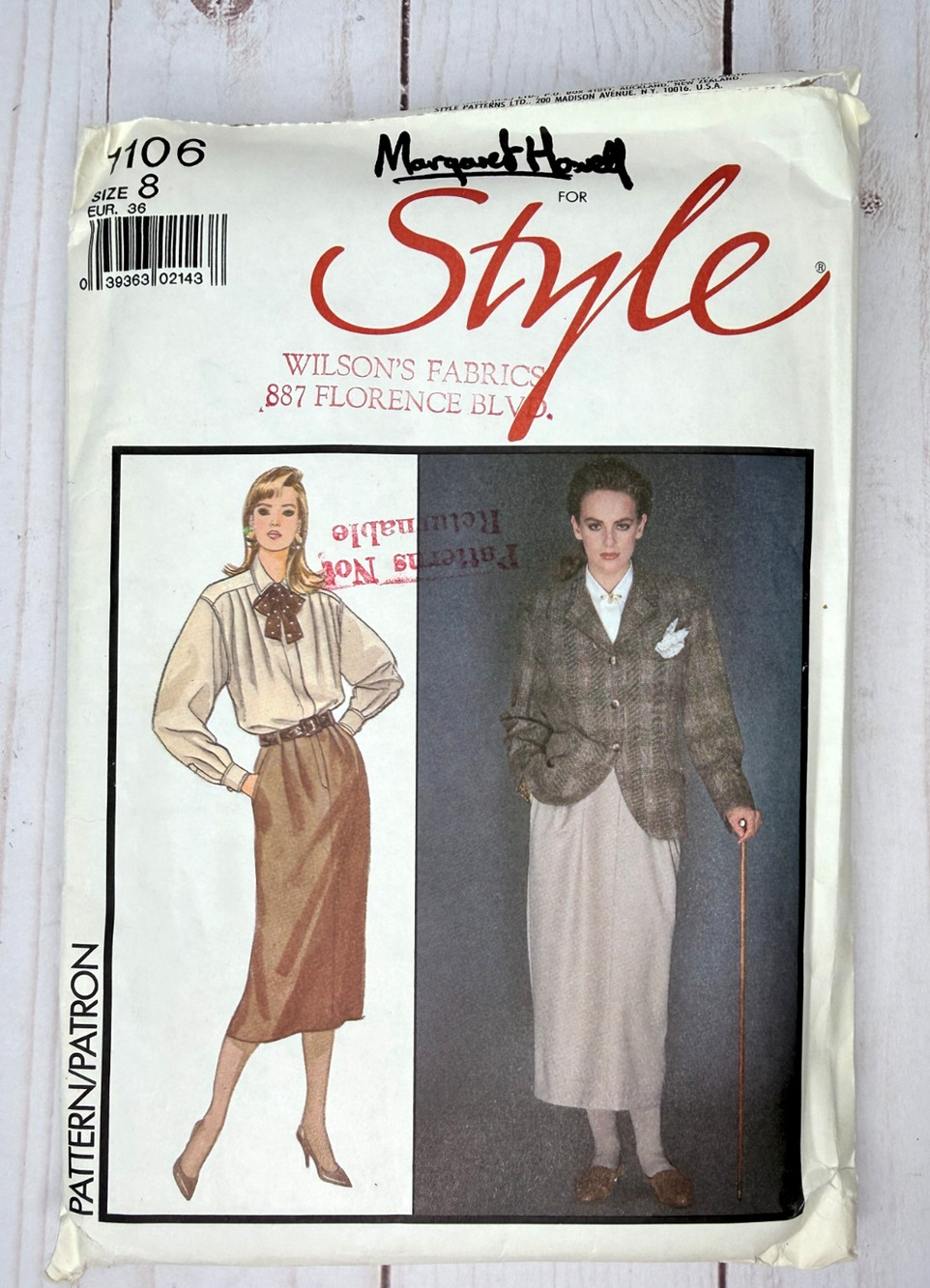 Vtg. Margaret Howell for Style Ladies Clothing New Pattern 7930
